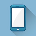 Smartphone Flat Design. illustrator vector Royalty Free Stock Photo