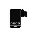 smartphone, flexible, phoneicon. Simple glyph, flat vector of smartphone icons for UI and UX, website or mobile application