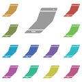 Smartphone, flexible, phonemulti color icon. Simple glyph, flat vector of smartphone icons for ui and ux, website or mobile