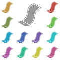 Smartphone, flexible, phonemulti color icon. Simple glyph, flat vector of smartphone icons for ui and ux, website or mobile