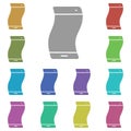 Smartphone, flexible, phonemulti color icon. Simple glyph, flat vector of smartphone icons for ui and ux, website or mobile