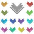 Smartphone, flexible, phonemulti color icon. Simple glyph, flat vector of smartphone icons for ui and ux, website or mobile