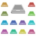 Smartphone, flexible, phonemulti color icon. Simple glyph, flat vector of smartphone icons for ui and ux, website or mobile