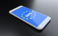 Smartphone With GDPR General Data Protection Regulation On Its D