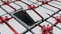 Smartphone. Gift box concept. Royalty Free Stock Photo