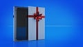 Smartphone. Gift box concept. Royalty Free Stock Photo