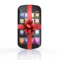 Smartphone gift Royalty Free Stock Photo