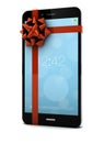 Smartphone gift Royalty Free Stock Photo