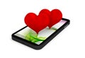 Smartphone heart dating site application business