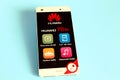 Smartphone Huawei P8 lite, first version released in april 2015. Huawei Tecnologies Co. Ltd. Made in China