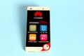 Smartphone Huawei P8 lite, first version released in april 2015. Huawei Tecnologies Co. Ltd. Made in China