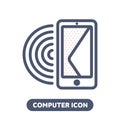 Smartphone icon in linestyle Royalty Free Stock Photo