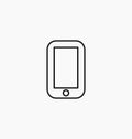 Smartphone icon. Phone symbol vector illustration Royalty Free Stock Photo