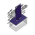 smartphone isometric device digital technology Royalty Free Stock Photo