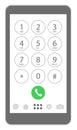 Smartphone keypad icon