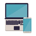 Smartphone with laptop electronic devices