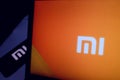 Smartphone with the logo of Xiaomi Inc., is a company dedicated