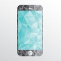 Smartphone low polygon vector