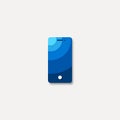 Smartphone blue material design icon