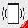 Smartphone Mobile Device Ringing Or Vibrating Flat Icon For Apps And Websites Royalty Free Stock Photo