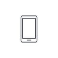 Smartphone, mobile phone thin line icon. Linear vector symbol