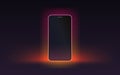 Smartphone mobile screen, technology mobile display light. Vector illustration Royalty Free Stock Photo