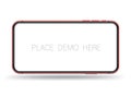 Smartphone mockup horizontal easy place demo on scree