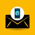 Smartphone music online email