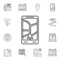 smartphone navigator icon. Detailed set of navigation icons. Premium graphic design. One of the collection icons for websites, web