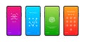 Smartphone with passcode lock screen interface. Protecting Your Smartphone and Personal Data from Unauthorized Access