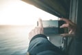 Smartphone Photography on the Ferry - New York