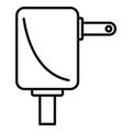 Smartphone power adapter icon, outline style