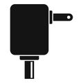 Smartphone power adapter icon, simple style