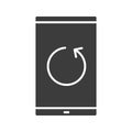Smartphone reload button glyph icon
