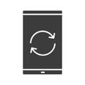 Smartphone reload button glyph icon
