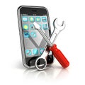 Smartphone repair Royalty Free Stock Photo