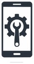 Smartphone Repair App Features Setting Adjustment Maintenance Icon Royalty Free Stock Photo
