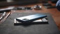 Smartphone Repair Process with Tools on Table Royalty Free Stock Photo