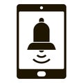 Smartphone ringtone icon, simple style Royalty Free Stock Photo