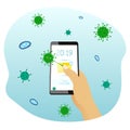 Smartphone: the risk of contamination