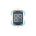 Smartphone scanning qr code for mobile payment and authentication