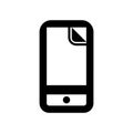 Smartphone screen protector icon clip art