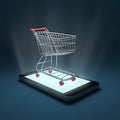 Smartphone shopping Royalty Free Stock Photo