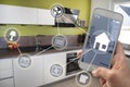 Smartphone with smarthome control app