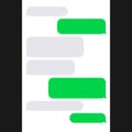 Smartphone SMS Chat Bubbles. Vector