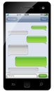 Smartphone sms chat template