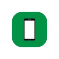 Smartphone square flat icon vector