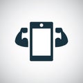 Smartphone strong icon for web and