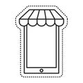 smartphone technology commerce online icon