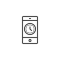 Smartphone time line icon